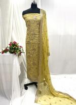 Shimmer Silk Yellow Festival Wear Hand Work Salwar Suit